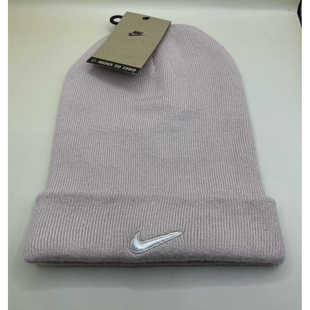 Nike Peak Swoosh Beanie Unisex Light Pink One Size NWT